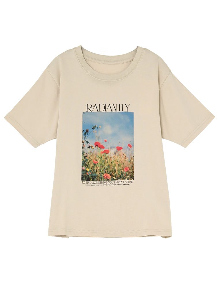 フラワーフォトプリントTシャツ - トップス通販 | 人気レディース