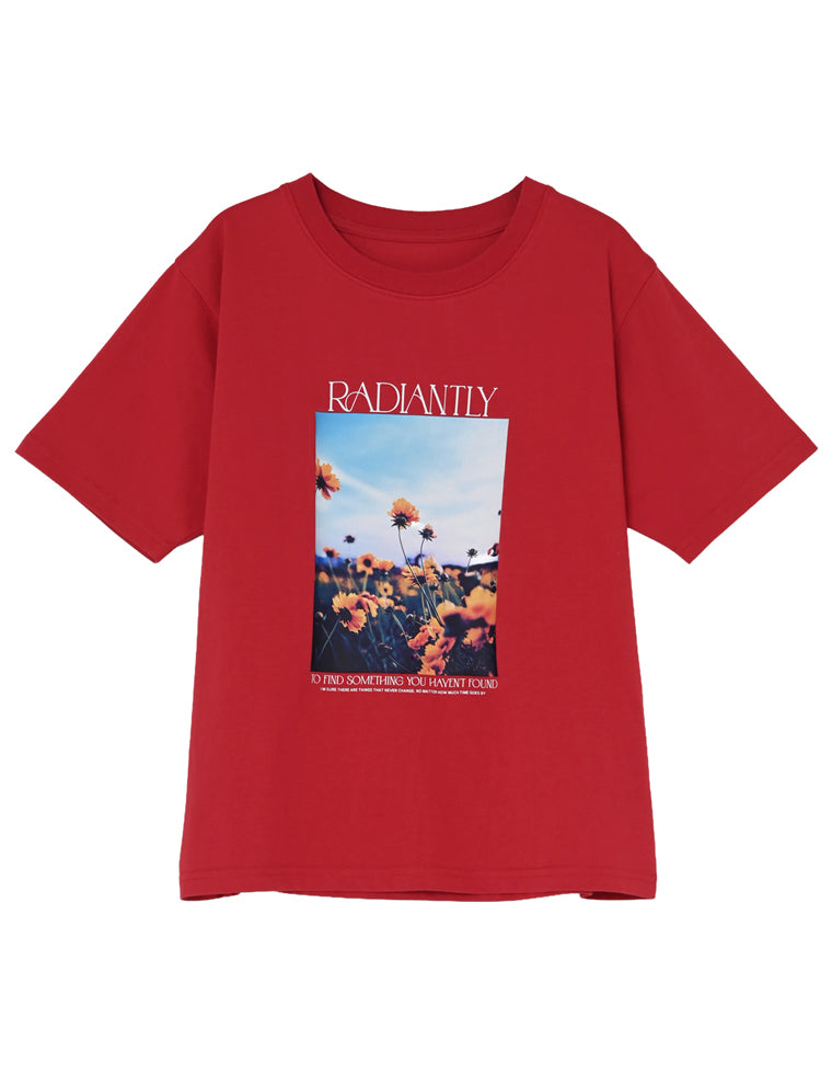 フラワーフォトプリントTシャツ - トップス通販 | 人気レディース