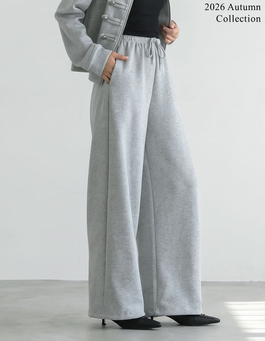 [2026AW COLLECTION]裾コードドロストイージースウェットパンツ