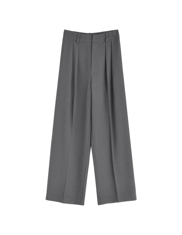 ミックスツイルダブルタックパンツ