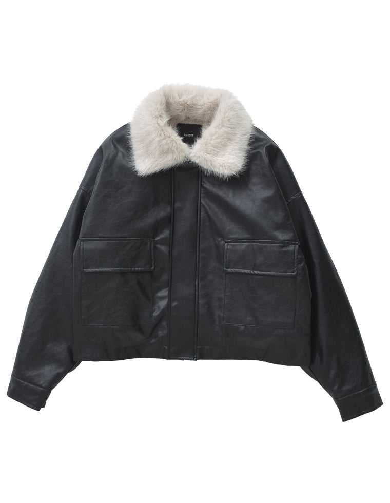 フェイクレザージャケット