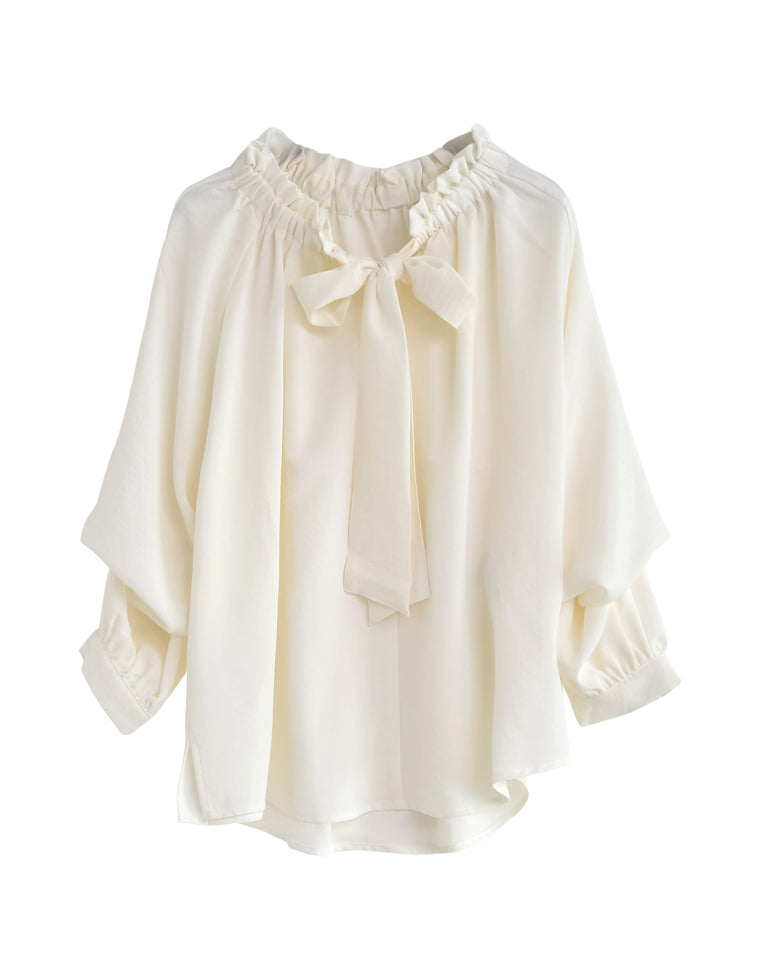 ポーラボウタイ2WAYスリーブブラウス