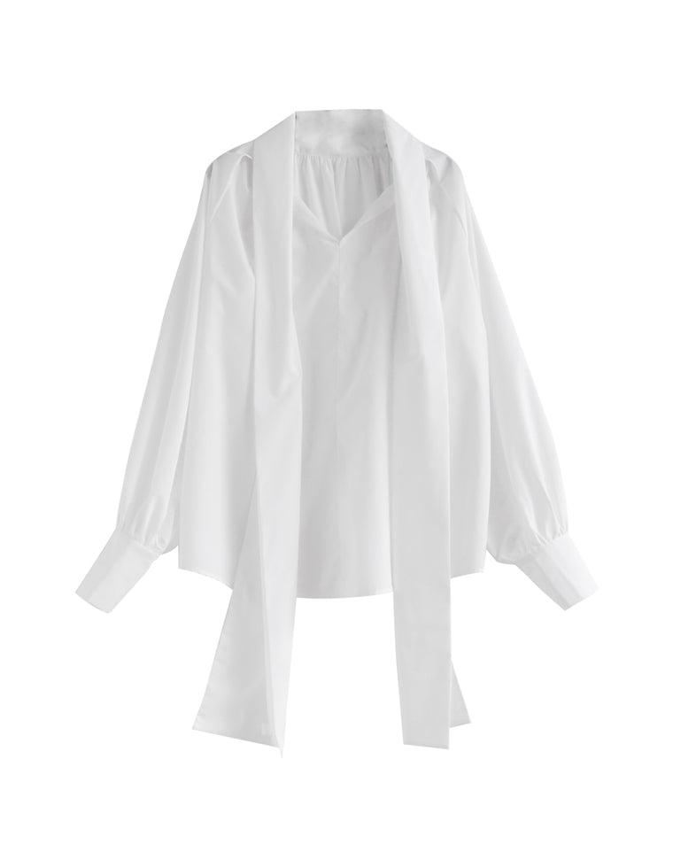 ブロードボウタイブラウス