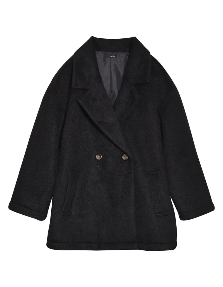 フェイクウールダブルテーラードジャケット