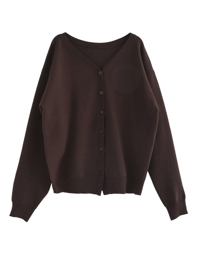 無地orアーガイルジャガードニットカーデ