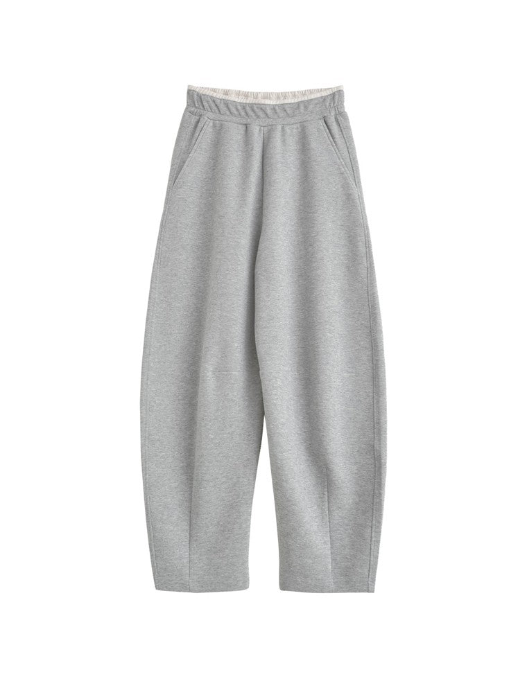 スムースダンボールバレルレッグパンツ