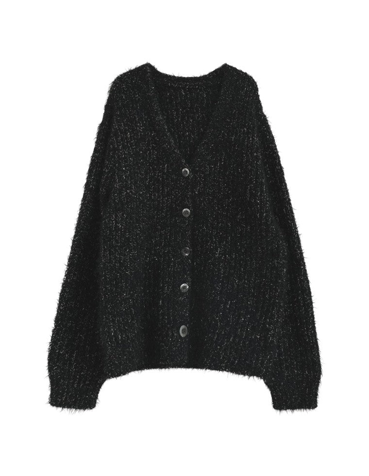 シャイニーニットカーディガン