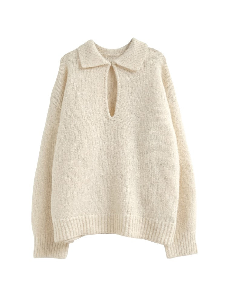 起毛ブークレニット2WAYトップス