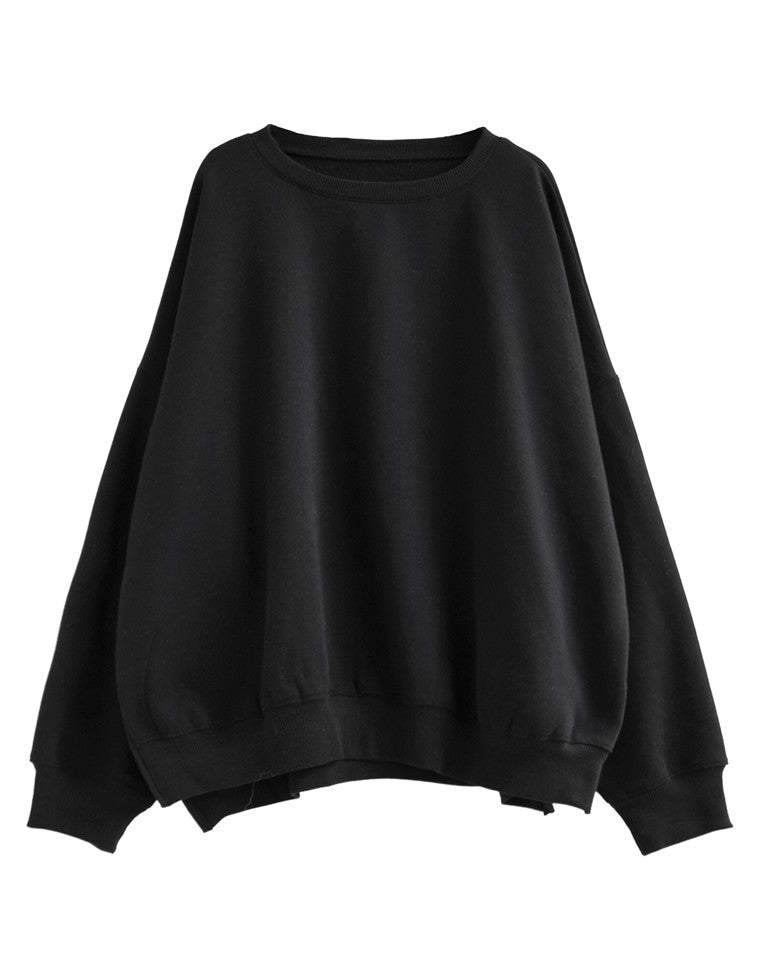 裏起毛オーバーサイズプルオーバー