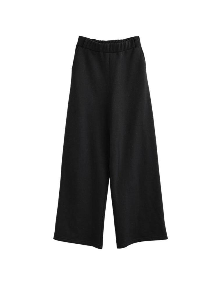 裏起毛ベルトループ付きルーズパンツ