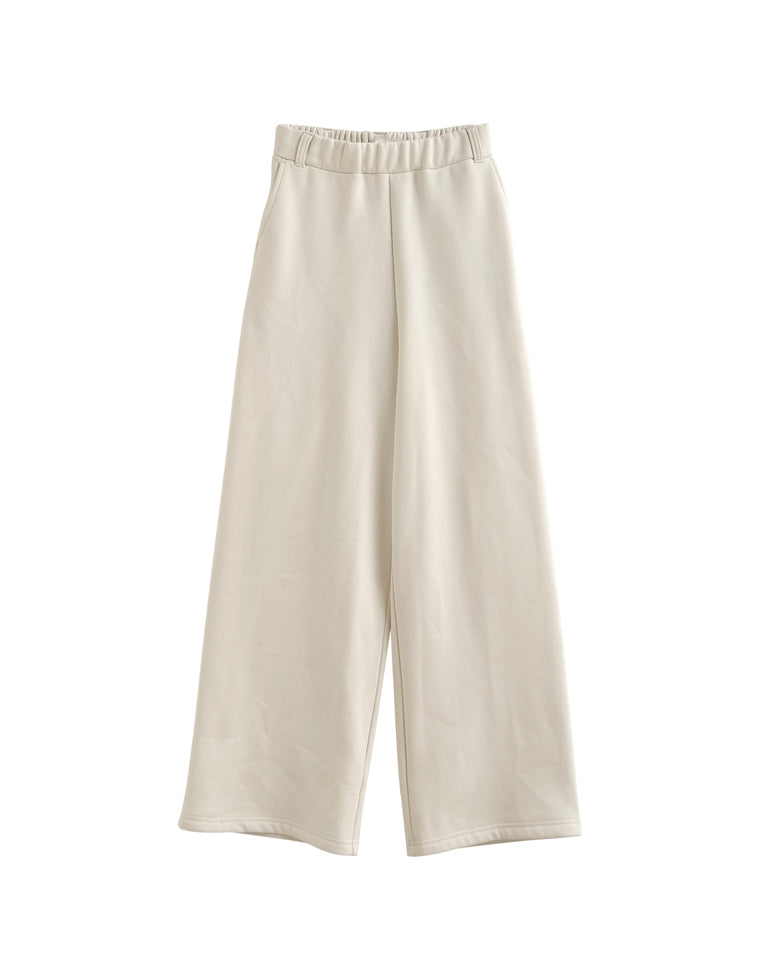 裏起毛ベルトループ付きルーズパンツ