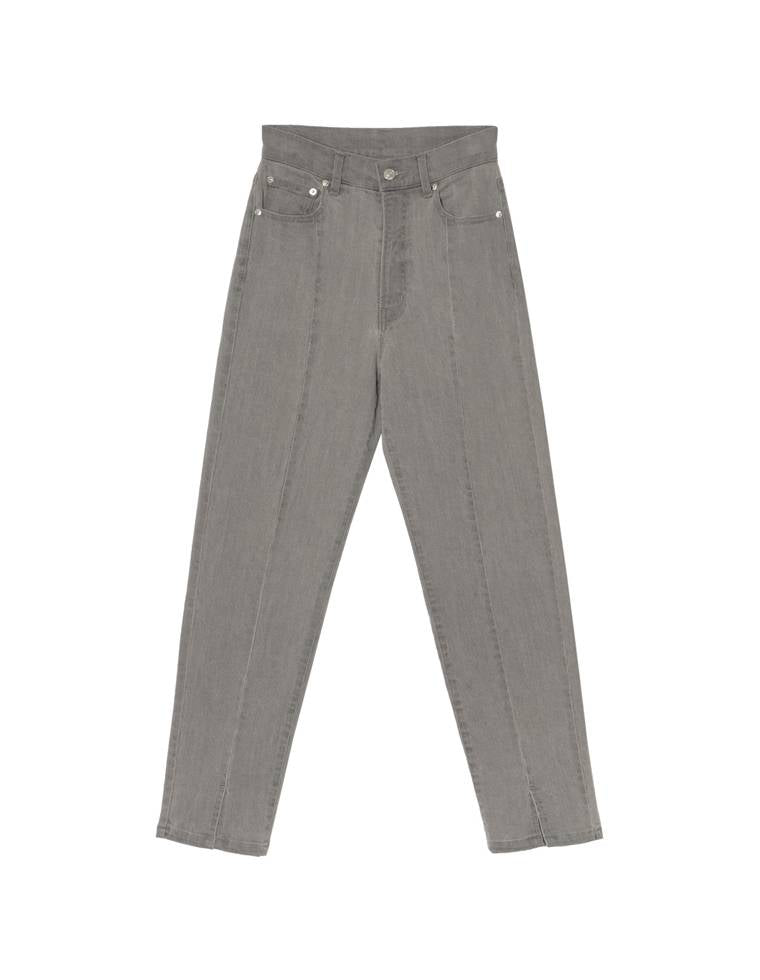 センタースリットリサイクルデニムパンツ