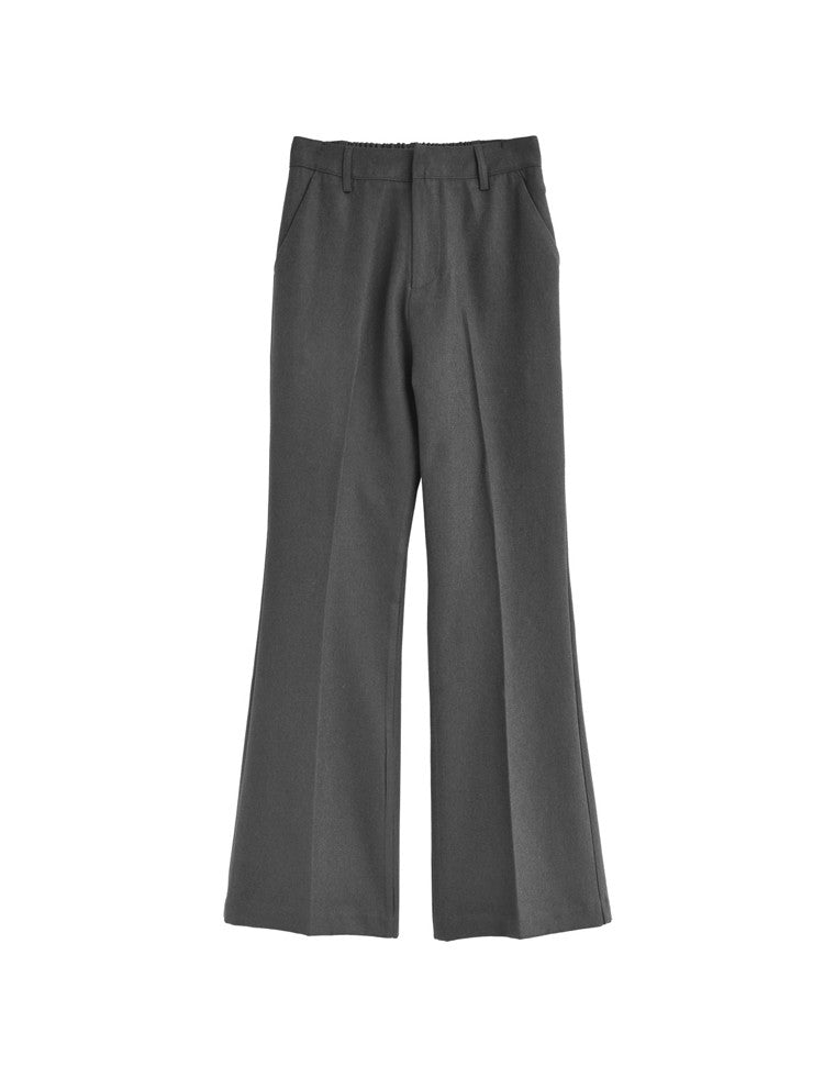 微起毛ツイルセミフレアパンツ