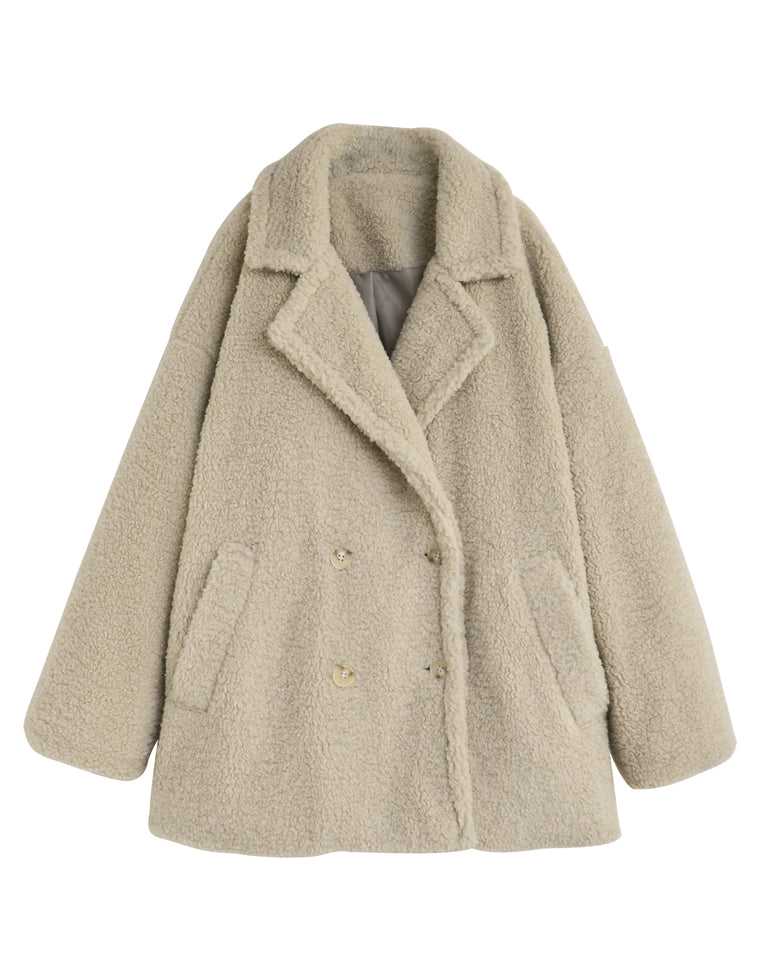 ボアダブルミドルチェスターコート