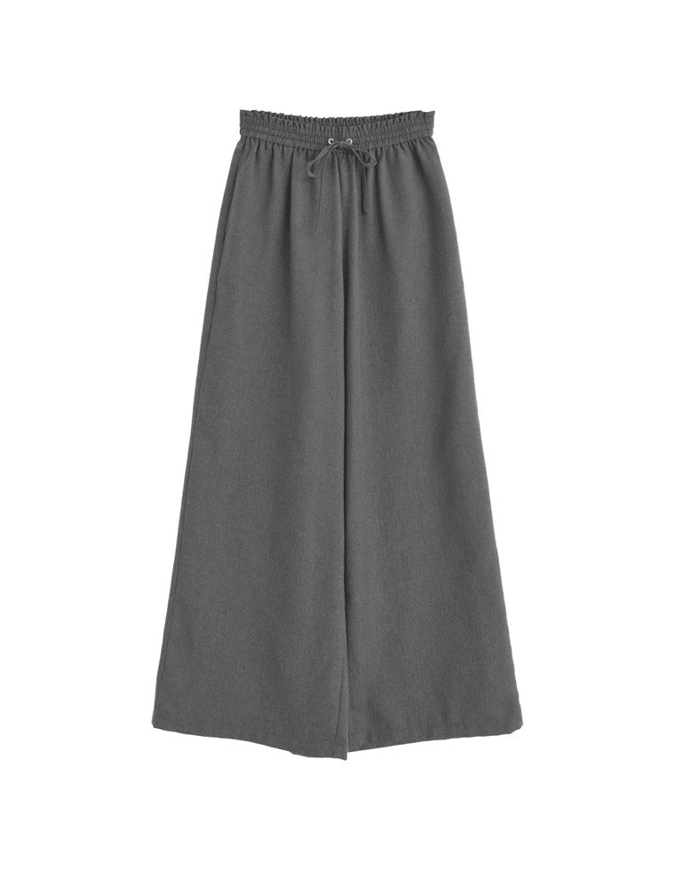 ヘリンボーン微起毛ルーズパンツ