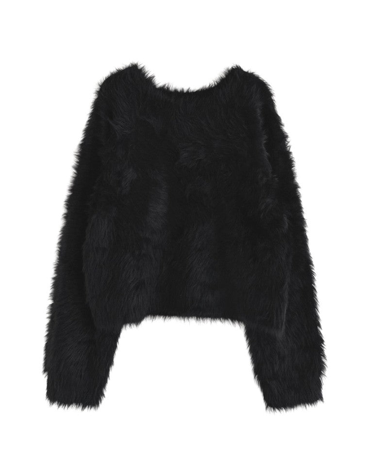 シャギーニットトップス