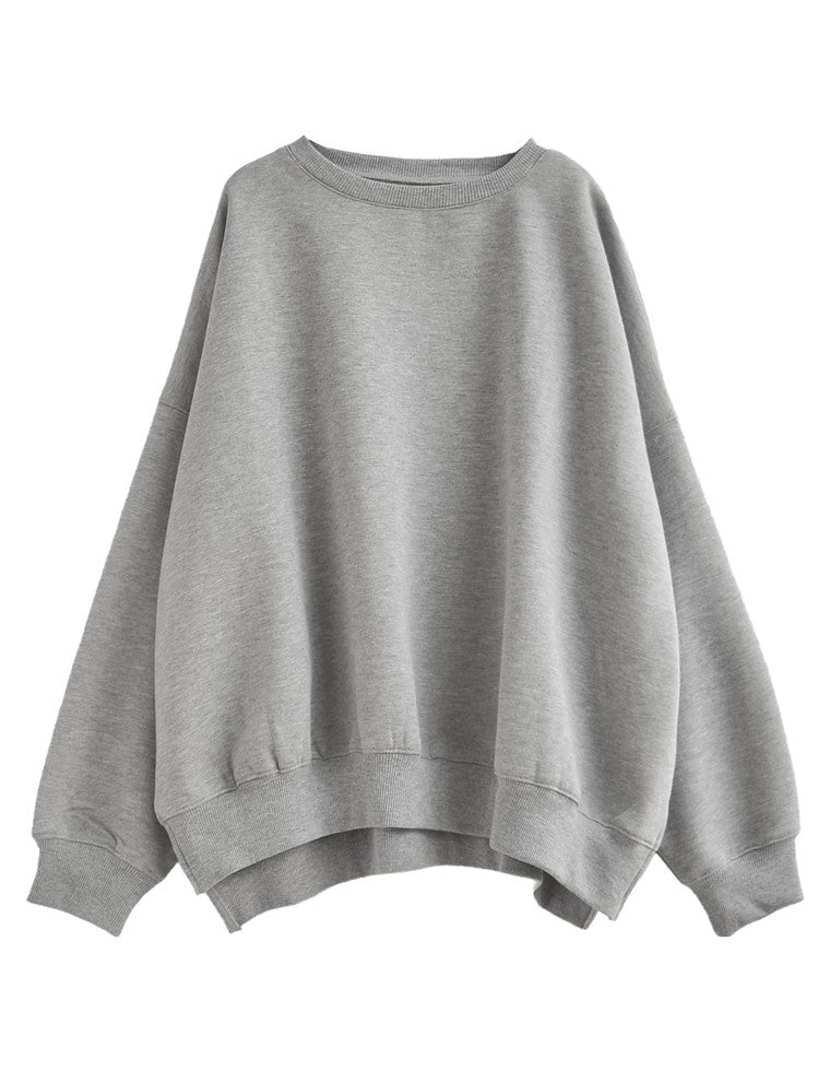 裏起毛オーバーサイズプルオーバー