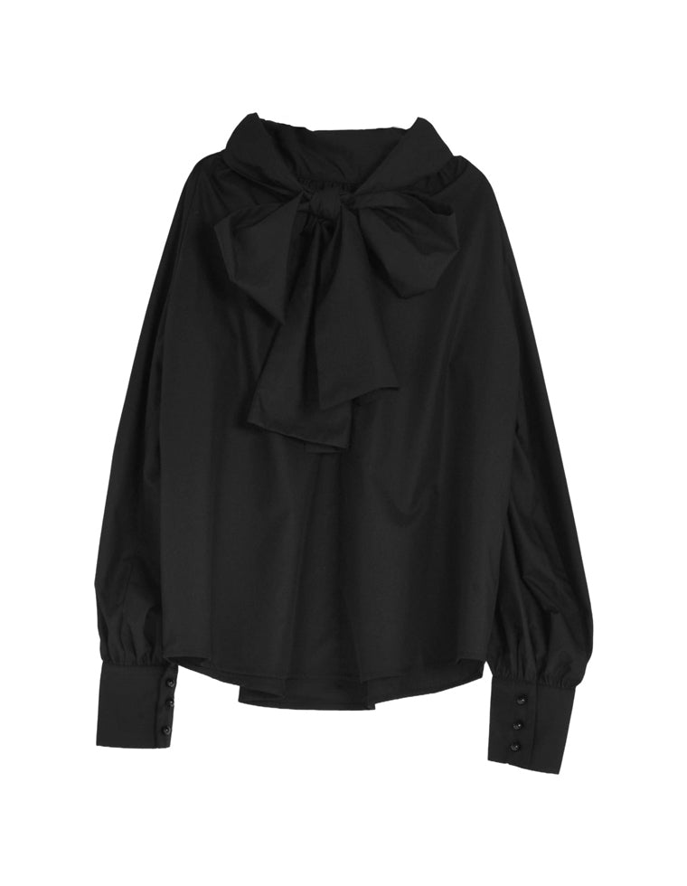 ブロードボウタイブラウス