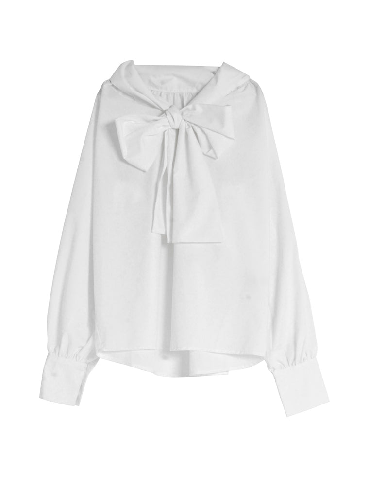 ブロードボウタイブラウス