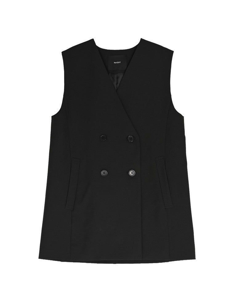 ツイルバックベルトデザインベスト