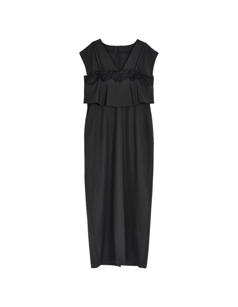 ツイルワンピース×ビスチェセット