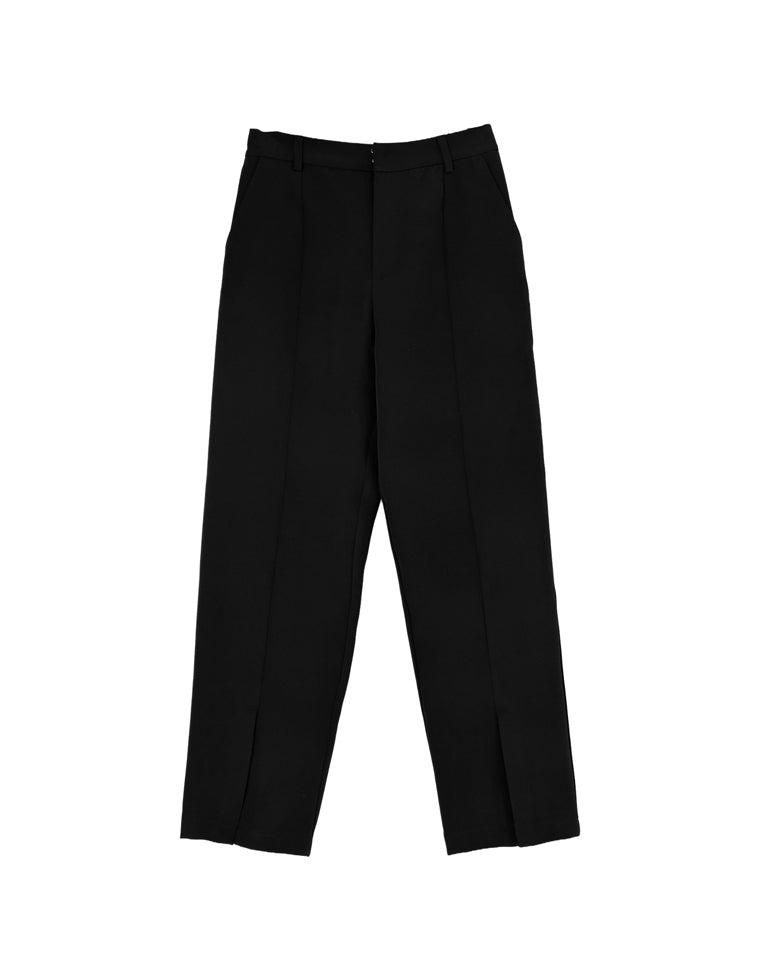 ダブルクロススリットテーパードパンツ