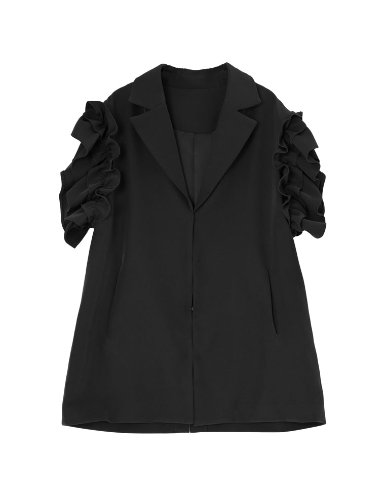 フリルダブルクロステーラードベスト