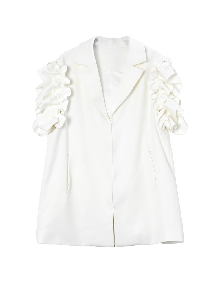 フリルダブルクロステーラードベスト