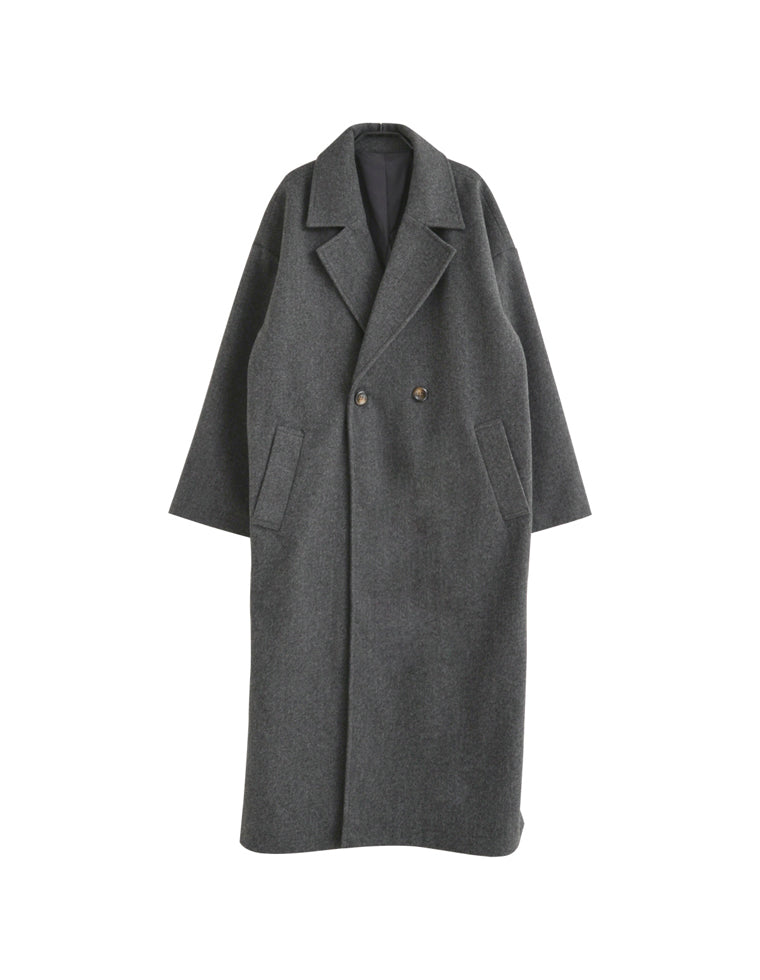 サイドスリットロングチェスターコート