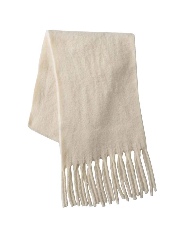 起毛フェイクウール無地マフラー