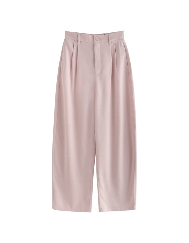 ツイルツータックバレルレッグカーブパンツ