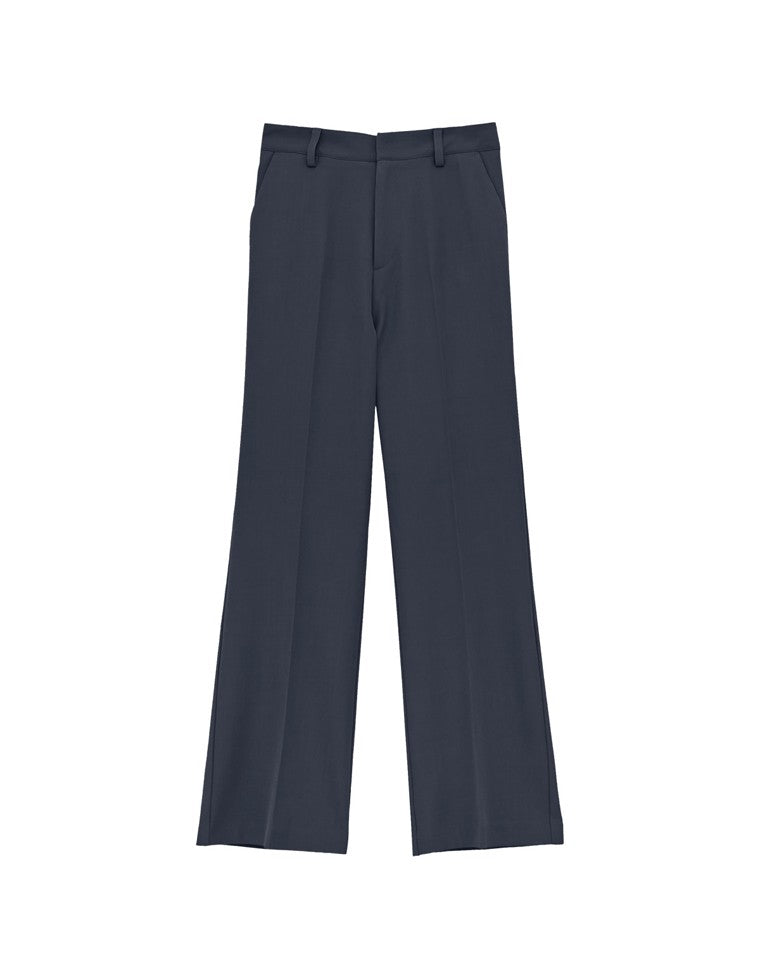 ストレッチミックスツイルセミフレアパンツ