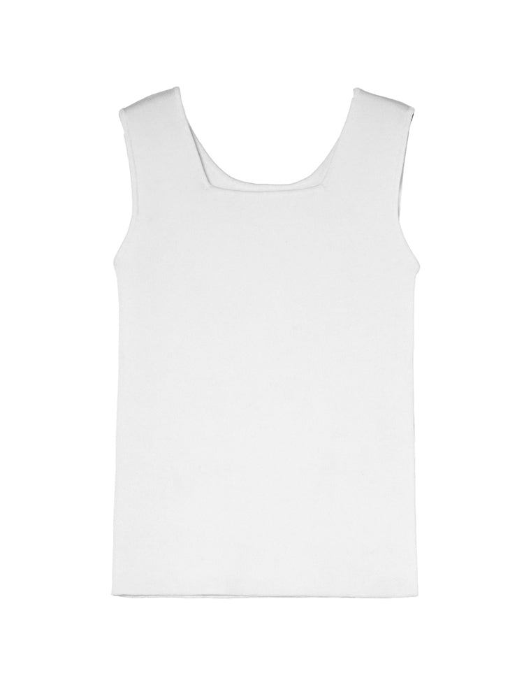 ブラ紐を隠せるリブニットタンクトップ