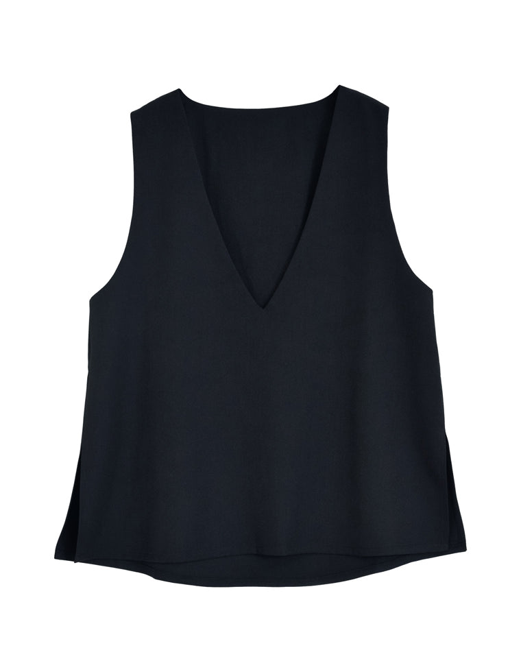 ストレッチミックスツイルVネックベスト