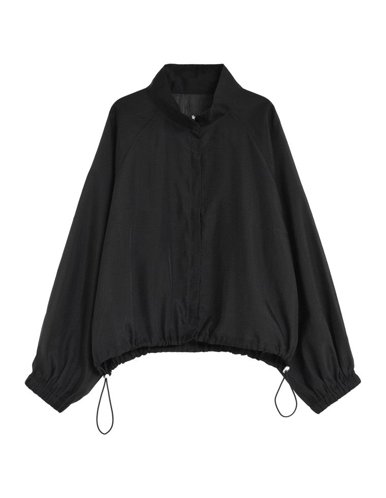 ドットor無地シアージップブルゾン