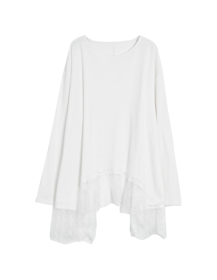 リブランダムレースヘムチュニック