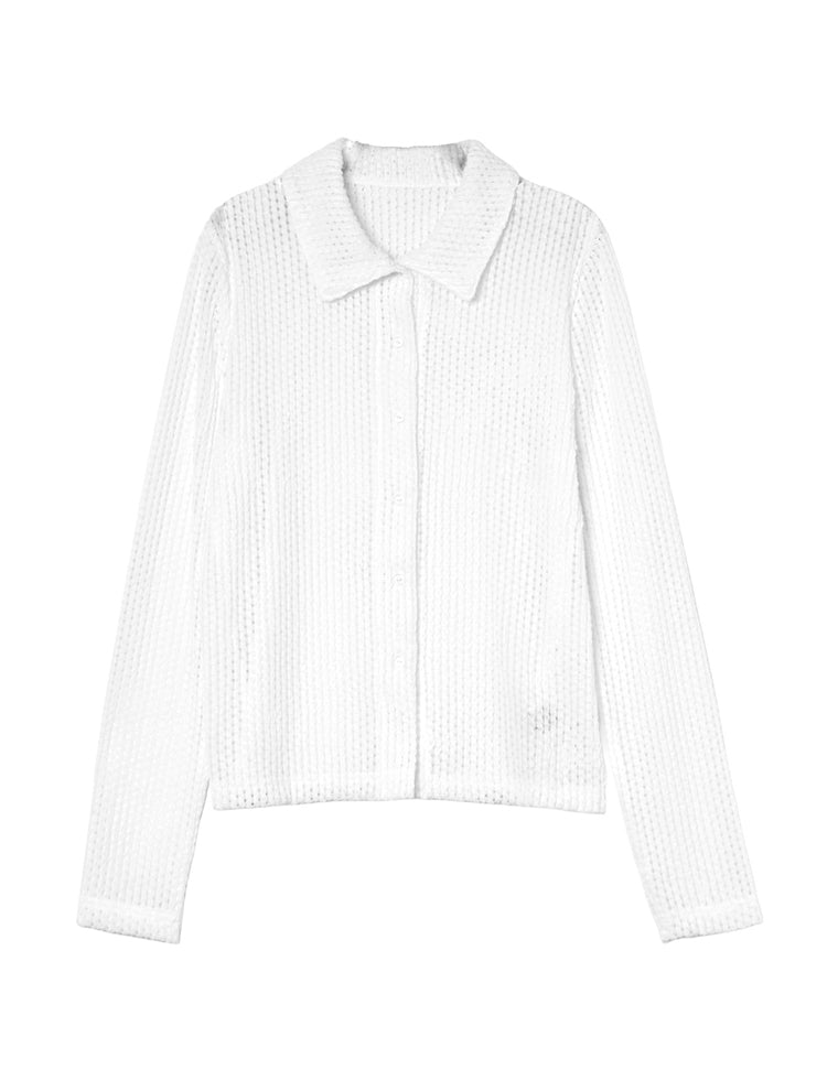 カットソーレースカーディガン