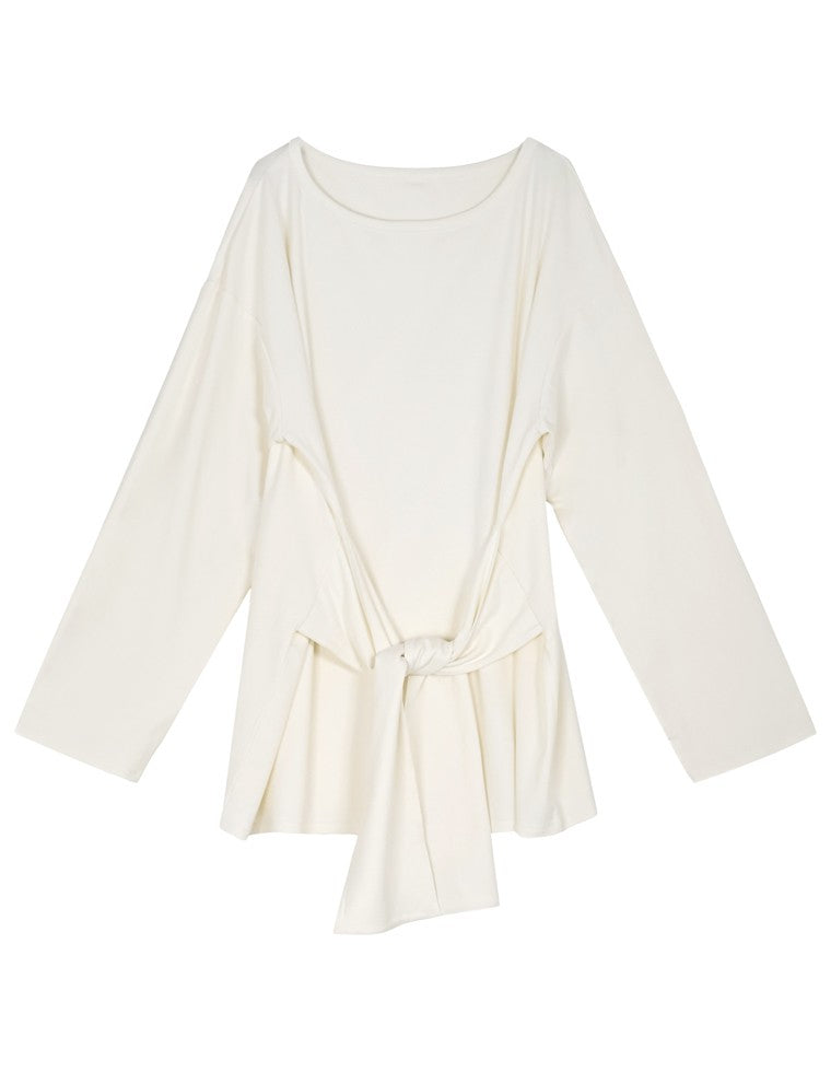 アンチピリングウエストリボンチュニック