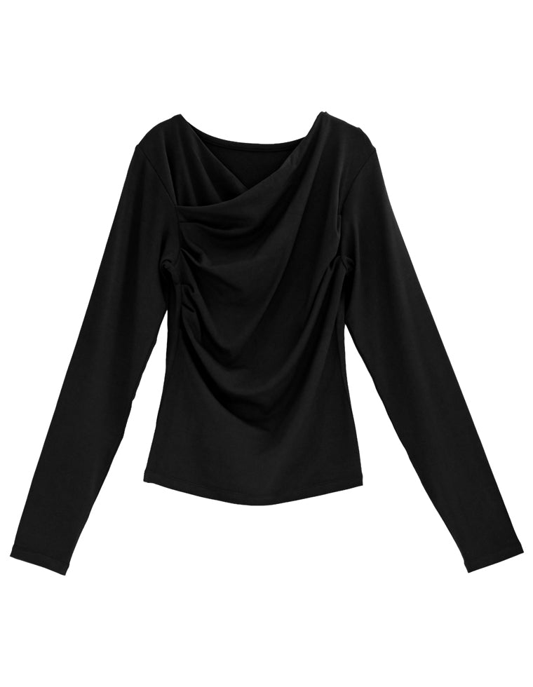 アンチピリングドレープトップス