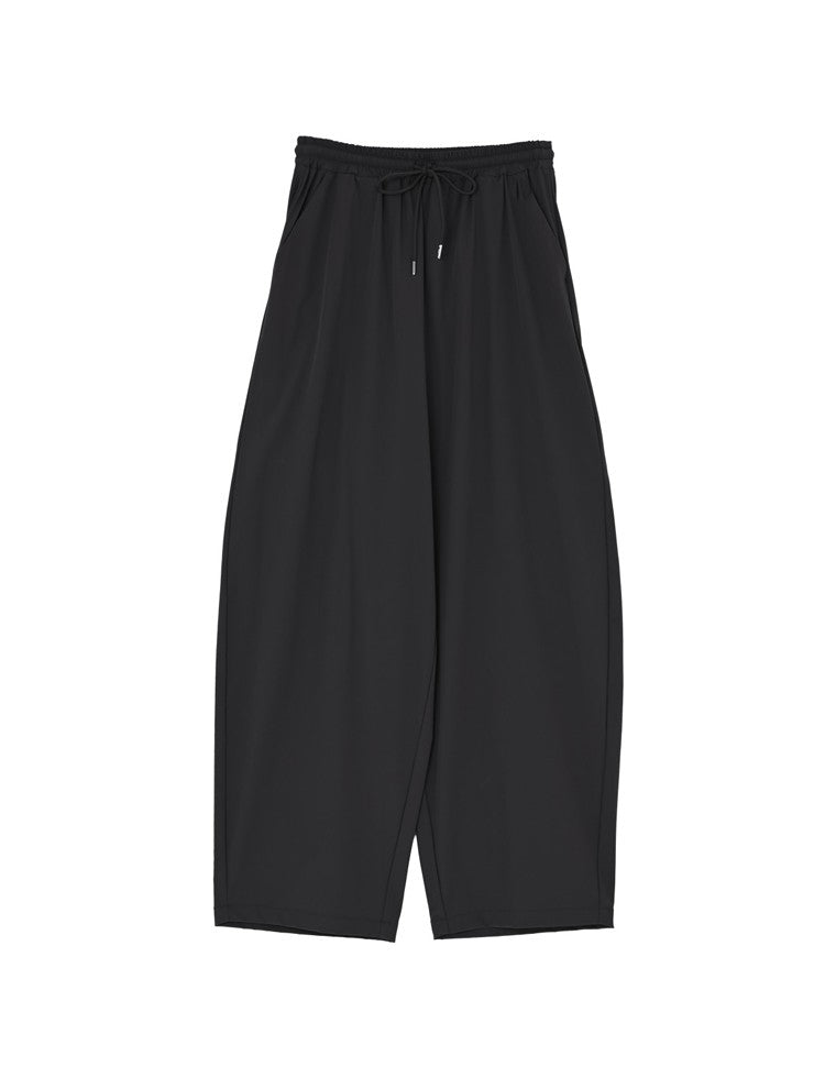 撥水加工ドロストバレルレッグパンツ