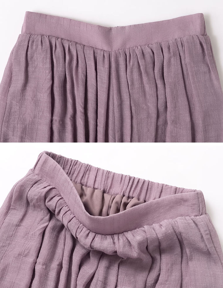 [涼感]楊柳生地スカンツワイドパンツ パンツ レディースファッション通販 リエディ