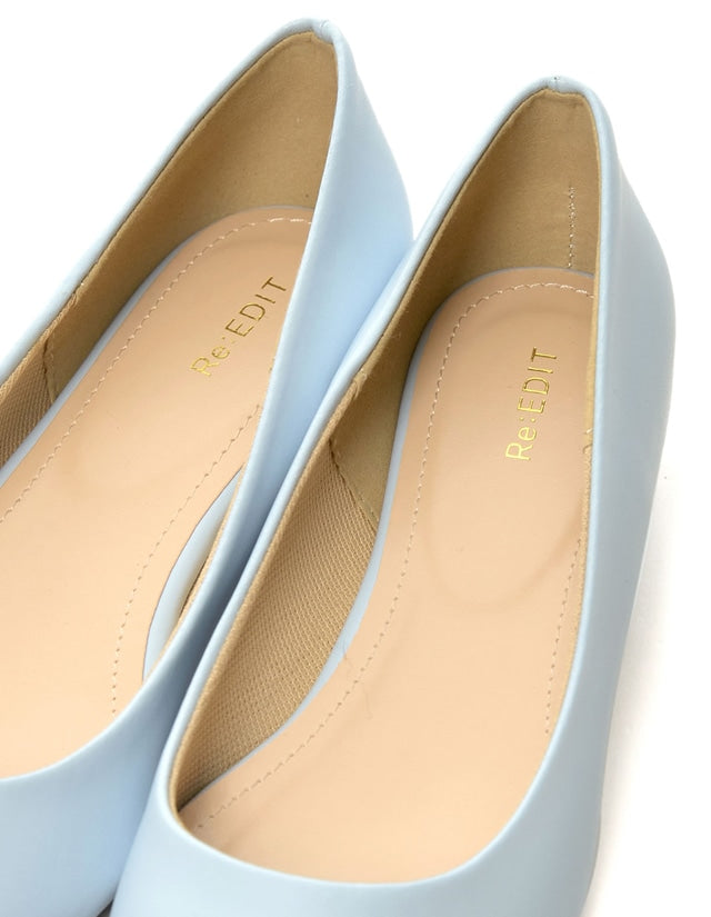 インヒールフラットパンプス シューズ レディースファッション通販 リエディ