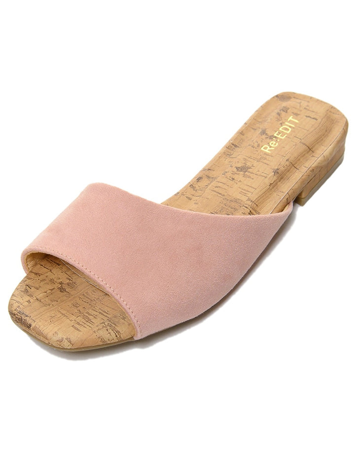 アシンメトリーフラットカラーサンダル シューズ レディースファッション通販 リエディ