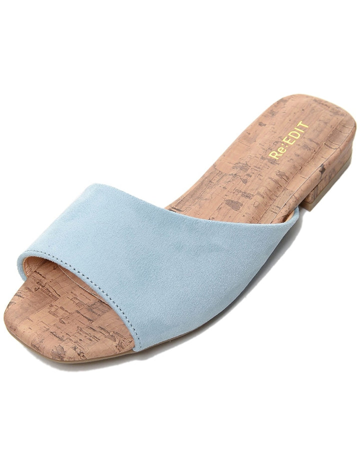 アシンメトリーフラットカラーサンダル シューズ レディースファッション通販 リエディ