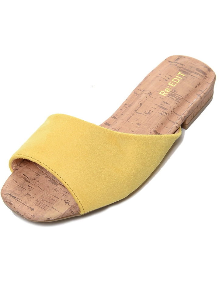 アシンメトリーフラットカラーサンダル シューズ レディースファッション通販 リエディ