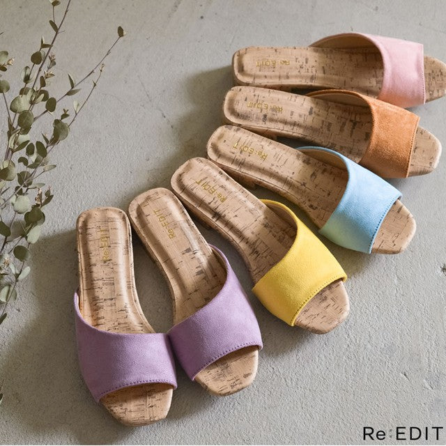 アシンメトリーフラットカラーサンダル シューズ レディースファッション通販 リエディ