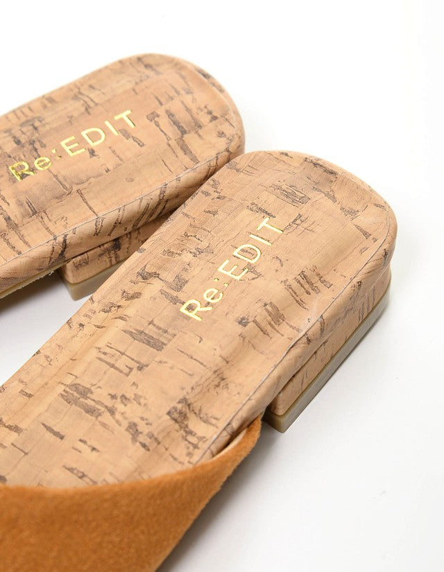 アシンメトリーフラットカラーサンダル シューズ レディースファッション通販 リエディ