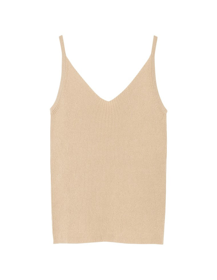 涼感レーヨンサマーリブニットキャミソール トップス レディースファッション通販 リエディ