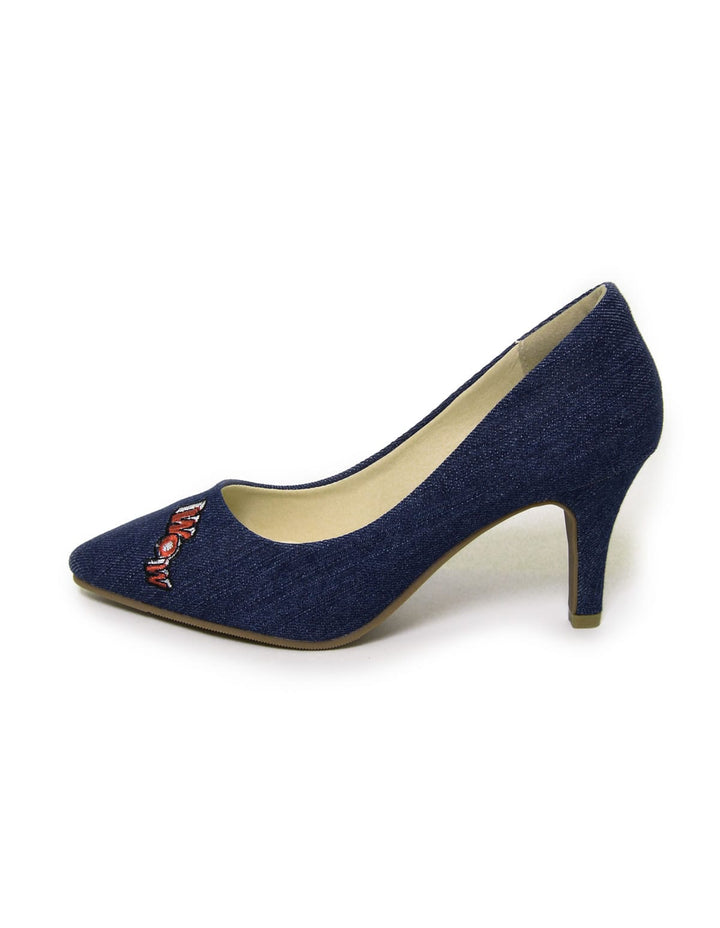 美脚カッティング刺繍パンプス シューズ レディースファッション通販 リエディ