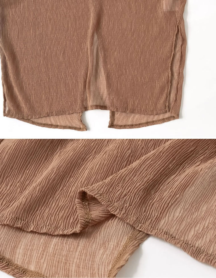 バックスリットクリンクルシアーチュニック トップス レディースファッション通販 リエディ